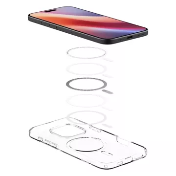 Hülle für iPhone 16 Pro Max Spigen Liquid Crystal Mag Magsafe Schutzhülle klar