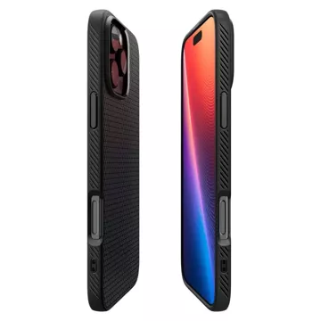 Hülle für iPhone 16 Pro Max Spigen Liquid Crystal Schutzhülle Mattschwarz