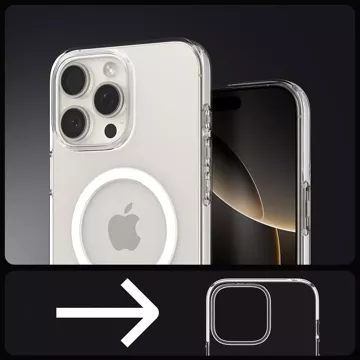 Hülle für iPhone 16 Pro Spigen Liquid Crystal Mag Magsafe Schutzhülle klar