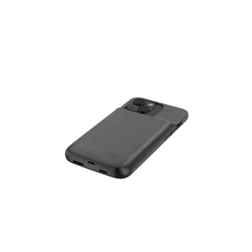 Hülle mit PowerCase 4800mAh Powerbank für Apple iPhone 14/14 Pro Schwarz