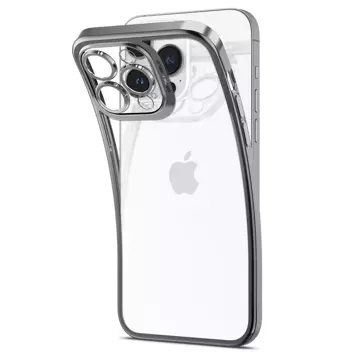 Hülle mit Spigen Optik Crystal für Apple iPhone 14 Pro Chrome Grey