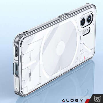 Hybrid-Hülle für Nothing Phone 2, Rückseite, transparent, Alogy Super Crystal Clear