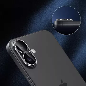 Hybrid-Kameraglas für Apple iPhone 16/16 Plus Objektivschutz 3mk Lens Pro Full Cover Gepanzerter Kameraschutz