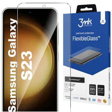 Hybridglas 3mk Flexible Glass 7H Displayschutz für Samsung Galaxy S23 5G