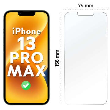 Hybridglas für Apple iPhone 13 Pro Max Displayschutz Alogy Flexi Glass 9H Case Friendly Flachbildschirmschutz