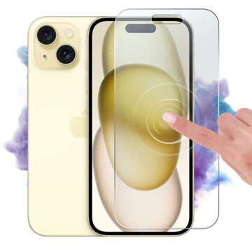 Hybridglas für Apple iPhone 15, Alogy Flexi Glass 9H Flachbildschirm