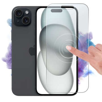 Hybridglas für Apple iPhone 15 Plus für den Bildschirm Alogy Flexi Glass 9H flach für den Bildschirm