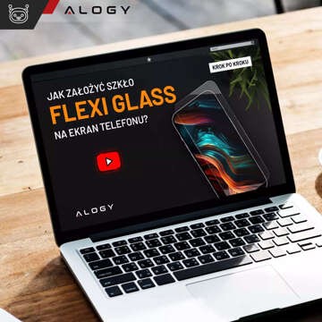 Hybridglas für Realme 11 Pro 5G / Pro Plus Displayschutzfolie Alogy Flexi Glass 9H Hüllenfreundlicher flacher Displayschutz