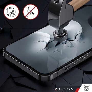 Hybridglas für Realme 12 PRO / Realme 12 PRO PLUS 5G Bildschirmabdeckung Alogy Flexi Glass 9H Hüllenfreundliche Flachbildschirmabdeckung