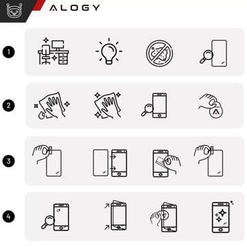 Hybridglas für Realme 12 PRO / Realme 12 PRO PLUS 5G Bildschirmabdeckung Alogy Flexi Glass 9H Hüllenfreundliche Flachbildschirmabdeckung