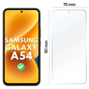 Hybridglas für Samsung Galaxy A54 5G Displayschutzfolie Alogy Flexi Glass 9H Hüllenfreundlicher flacher Displayschutz