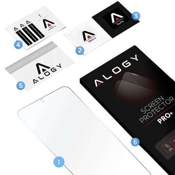 Hybridglas für Samsung Galaxy A54 5G Displayschutzfolie Alogy Flexi Glass 9H Hüllenfreundlicher flacher Displayschutz