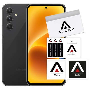 Hybridglas für Samsung Galaxy A54 5G Displayschutzfolie Alogy Flexi Glass 9H Hüllenfreundlicher flacher Displayschutz