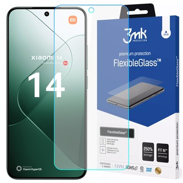 Hybridglas für Xiaomi 14 3mk FlexibleGlass Displayschutzglas 7h
