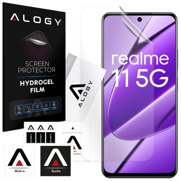 Hydrogelfolie für den Displayschutz des Realme 11 5G-Telefons Alogy Hydrogelfolie