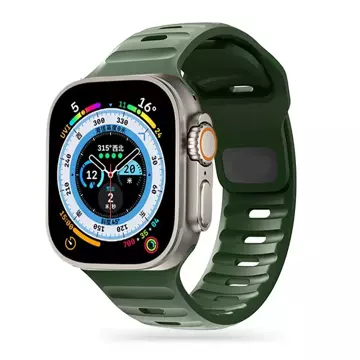 IconBand Line Sportarmband für Apple Watch 4 / 5 / 6 / 7 / 8 / SE / ULTRA (42 / 44 / 45 / 49 mm), Armeegrün