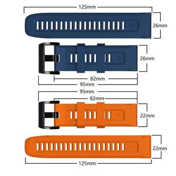 Iconband Sportarmband für Garmin Fenix ​​​​5/6/6 Pro / 7 Orange