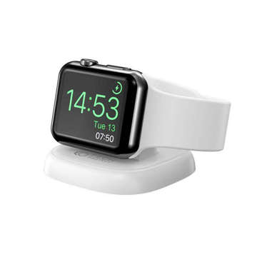 Induktives Ladegerät für Apple Watch Qi Wireless Charger Stand White