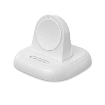 Induktives Ladegerät für Apple Watch Qi Wireless Charger Stand White