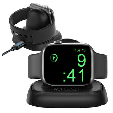 Induktives Ladegerät für Apple Watch Qi Wireless Charger für Smartwatch Black