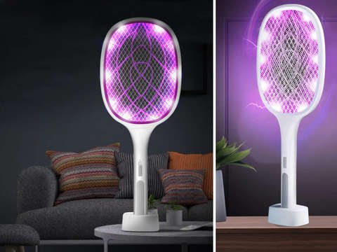 Insektenvernichter Lampe 10 LED UV Alogy tragbare Insektenfalle Insekten weiß