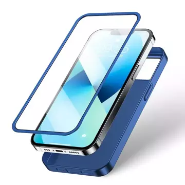 Joyroom 360 Full Case Cover für iPhone 13 Back &amp; Front Cover Tempered Glass Blue (JR-BP927 blue)