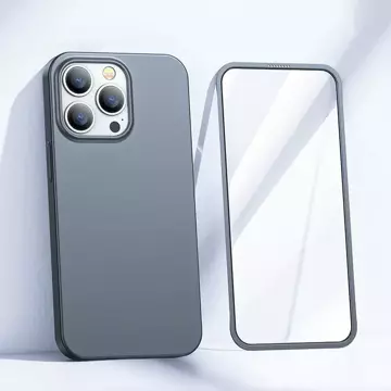 Joyroom 360 Full Case Cover für iPhone 13 Pro Max Back &amp; Front Cover Tempered Glass Grey (JR-BP928 tarnish)