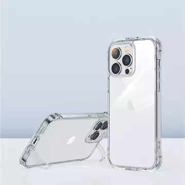 Joyroom Defender Series Case Cover für iPhone 14 Plus Armored Hook Cover Stand Clear (JR-14H3)