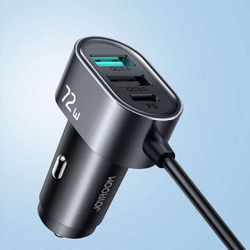 Joyroom JR-CL05 Autoladegerät 3x USB 2x USB-C 1,5m 72W Schwarz