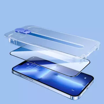 Joyroom Knight Glas für iPhone 14 mit Montagesatz transparent (JR-H09)