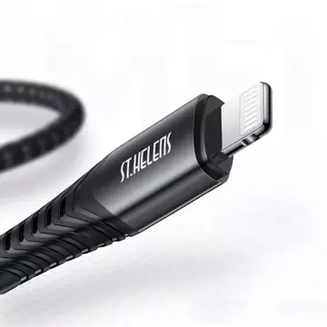Joyroom MFI Kabel USB Typ C - Lightning 2.1A 1.8m schwarz (ST-C04 1.8M Schwarz)