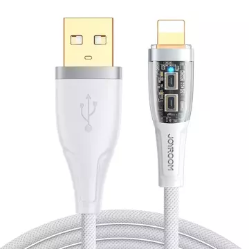 Joyroom Schnellladekabel mit Smart Switch USB-A - Lightning 2.4A 1.2m weiß (S-UL012A3)