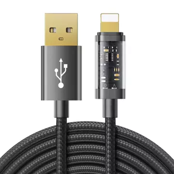 Joyroom USB Kabel - Lightning zum Laden / Datenübertragung 2,4A 20W 2m schwarz (S-UL012A20)