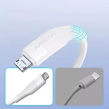 Joyroom USB Kabel - Micro USB zum Laden / Datenübertragung 3A 1m weiß (S-1030M12)