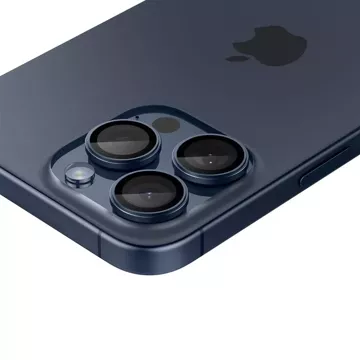 KAMERAABDECKUNG SPIGEN OPTIK.TR „EZ FIT“ KAMERASCHUTZ 2ER-PACK IPHONE 14 PRO / PRO MAX / 15 PRO / PRO MAX BLAU TITAN