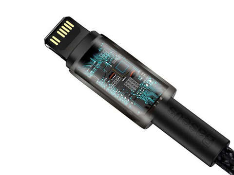 Kabel 1m Baseus przewód USB-C Typ C auf Lightning PD 20W Schwarz