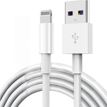 Kabel 1m Lightning auf USB-A USB für Apple iPhone, iPad, iPod BOX Weiß