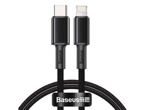 Kabel 2m Baseus Density przewód USB-C Typ C auf Lightning PD 20W 5A Schwarz