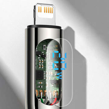 Kabel 2m Baseus Display PD 20W USB-C Typ C für Lightning für iPhone Czarny