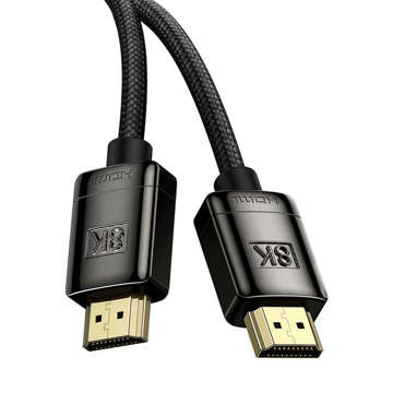 Kabel 2m Baseus High Definition Serie HDMI 2.1 8K 60Hz 3D HDR 48Gbps Czarny