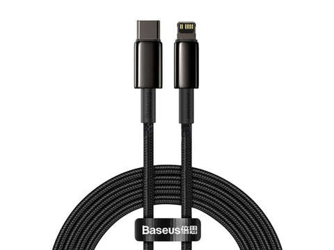 Kabel 2m Baseus przewód USB-C Typ C auf Lightning PD 20W Schwarz