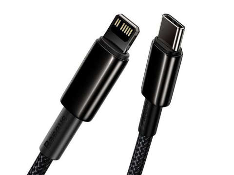 Kabel 2m Baseus przewód USB-C Typ C auf Lightning PD 20W Schwarz