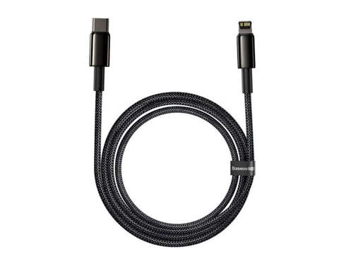 Kabel 2m Baseus przewód USB-C Typ C auf Lightning PD 20W Schwarz