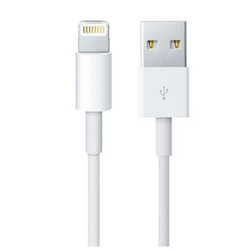 Kabel 2m Lightning auf USB-A USB für Apple iPhone, iPad, iPod BOX Weiß