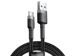 Kabel 50 cm Baseus Cafule USB-C 3A grau schwarz