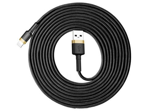 Kabel Baseus Cafule USB Lightning für iPhone iPad iPod 2A 3m Złoty