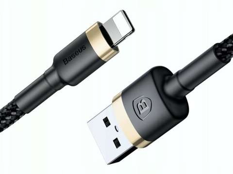 Kabel Baseus Cafule USB Lightning für iPhone iPad iPod 2A 3m Złoty