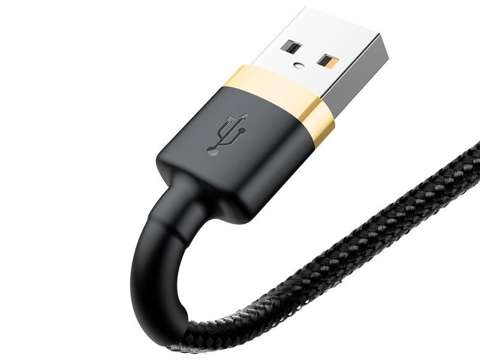 Kabel Baseus Cafule USB Lightning für iPhone iPad iPod 2A 3m Złoty