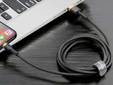 Kabel Baseus Cafule USB Lightning für iPhone iPad iPod 2A 3m Złoty