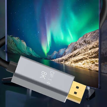 Kabel DisplayPort Display Port USB-C Typ-C C DP 1.4 Video Audio 60Hz 8K 4K 1,8M